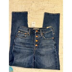 NEW W/ TAG MADEWELL $135  "THE PERFECT VINTAGE CROP JEAN" 25